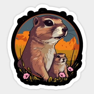 Prairie Dog Fathers Day Sticker